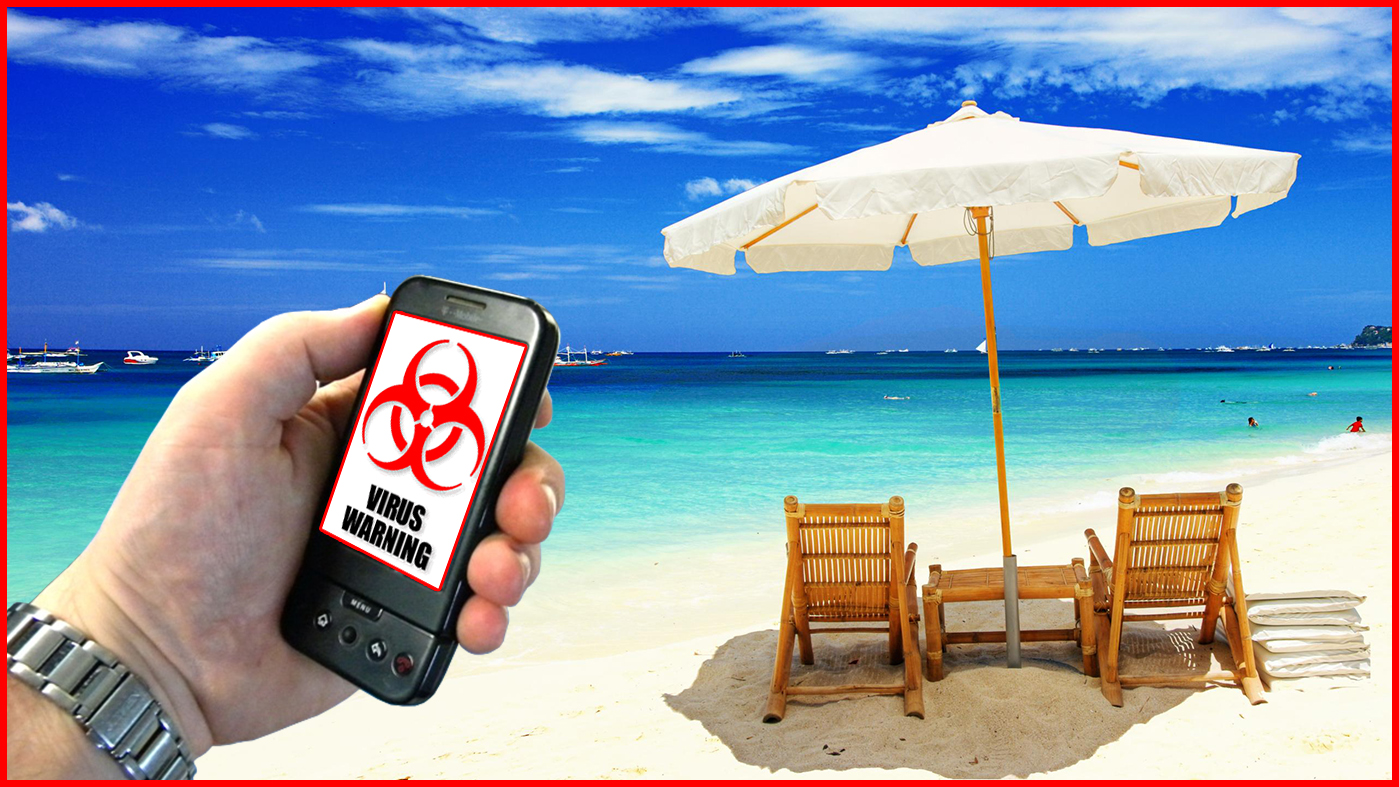 Beach Mobile Warning